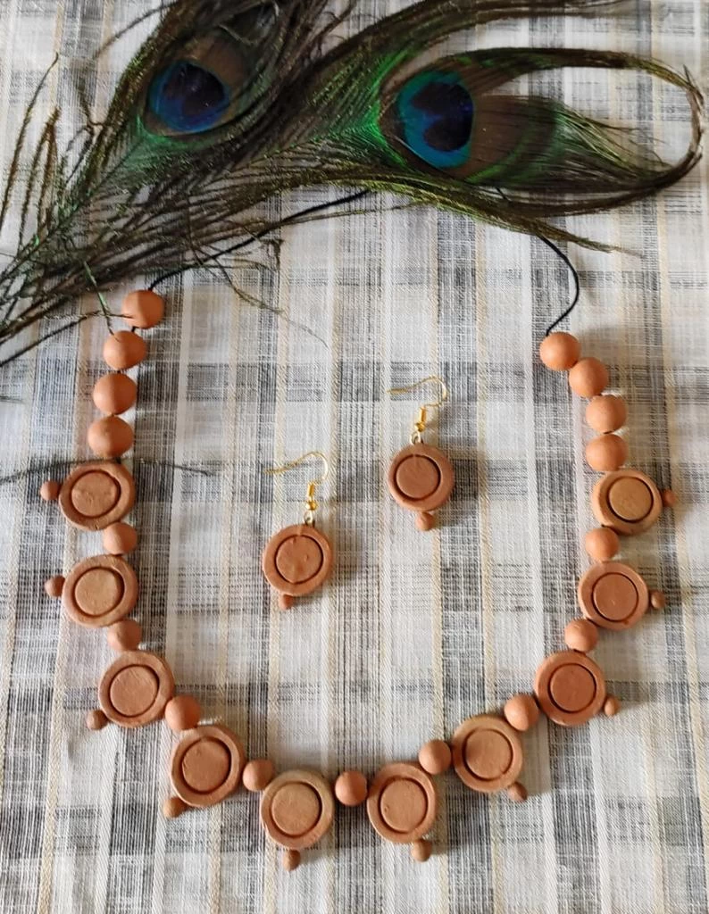 Terracotta clay sale jewellery