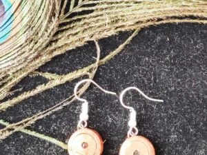 Orange Small Sized Terracotta Earrings