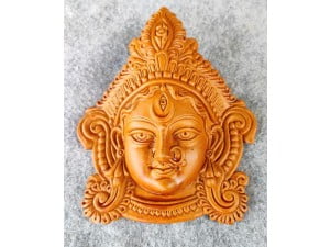 Goddess Durga Maa Face Terracotta Idol