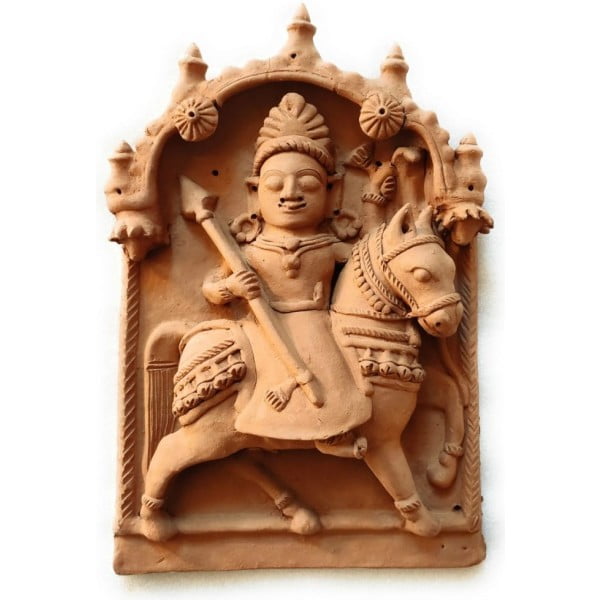 Dharamraj God Molela Terracotta Plaque | Dharamraj God Molela Terracotta Plaque |