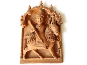 Dharamraj God Molela Terracotta Plaque