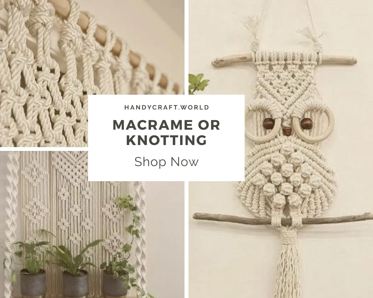 Macrame Art | Wall hangings and plant hangers