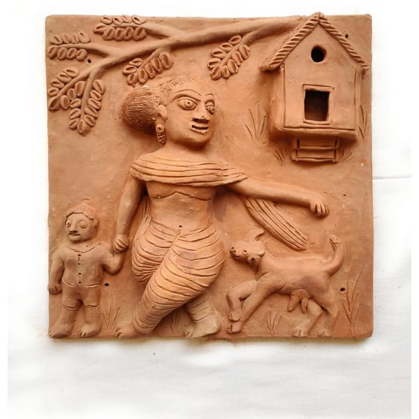 Molela Terracotta Plaque (Set of Four)