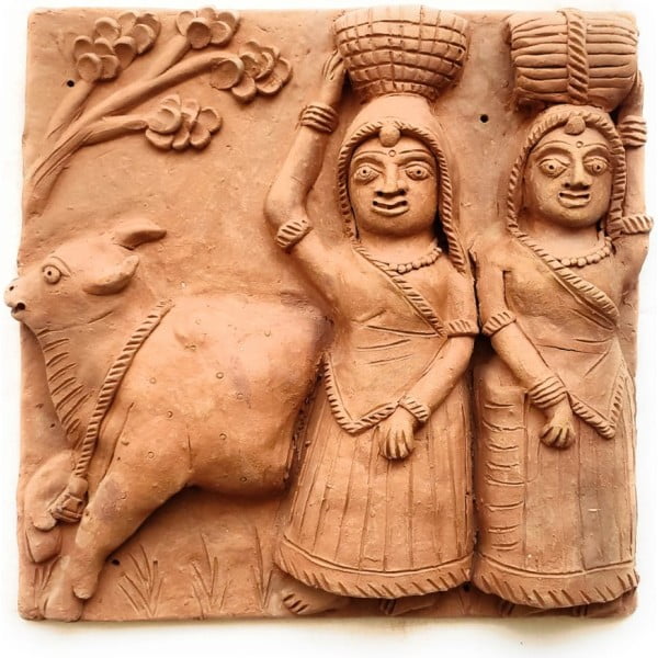 Molela Terracotta Plaque (Set of Four)