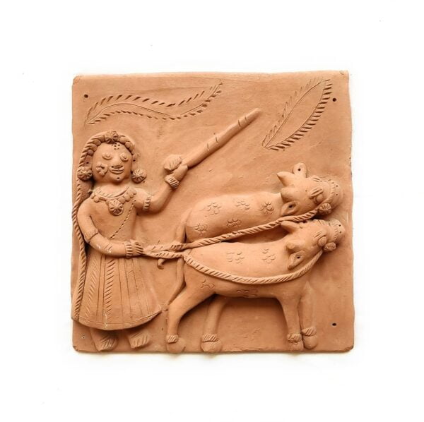 Krishna Terracotta Plaques (Set of 4) | Krishna Terracotta Plaques |