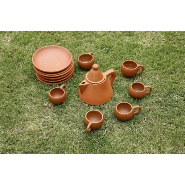 Terracotta Tea Set Conical