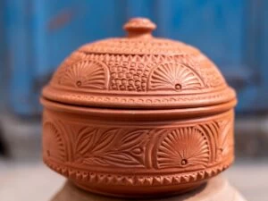 Designer Terracotta Roti Box