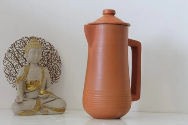 Eco-friendly Terracotta Water Jug with Lid ( 1.5L) | Eco-friendly Terracotta Water Jug |