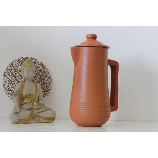 Eco-friendly Terracotta Water Jug with Lid ( 1.5L) | Eco-friendly Terracotta Water Jug |