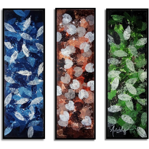 Abstract Leaves Painting (set of 3) | Abstract Leaves Painting |