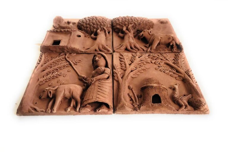 A Touch Of Nature Clay Tiles (Set Of 4)