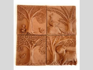 Terracotta Plaques(Set Of 4)