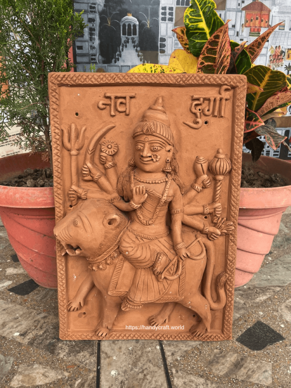 Nine Manifestations of Navratri Shakti, Clay Work, Terracotta art