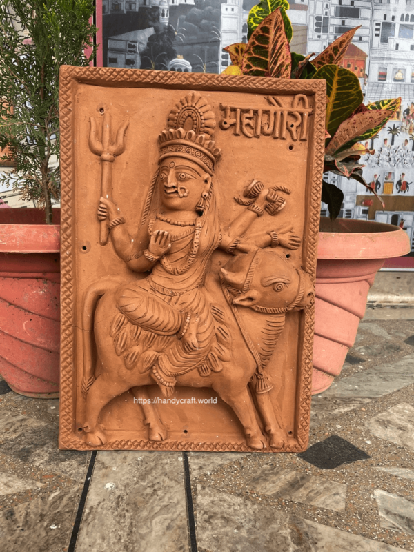 Nine Manifestations of Navratri Shakti, Clay Work, Terracotta art